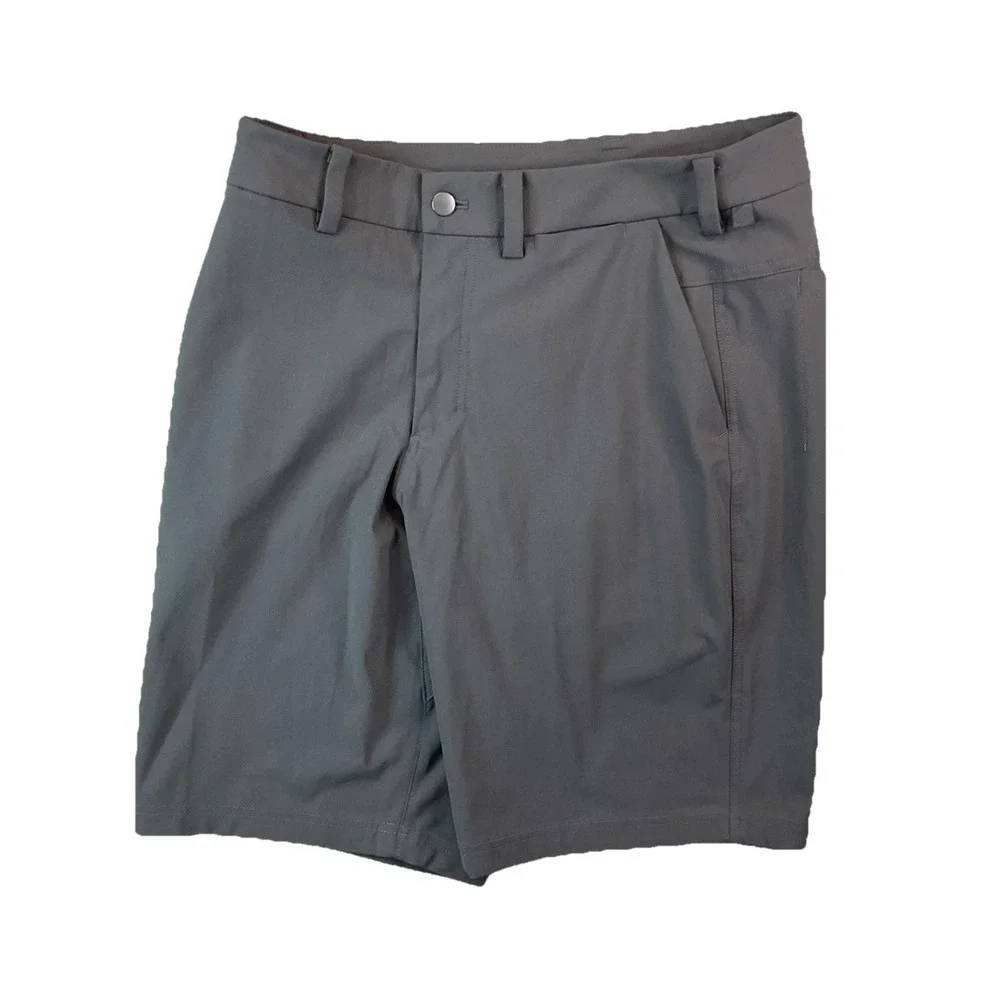 Lululemon The Works ABC Shorts Men 32 Espresso Warpstreme Performance 11